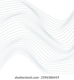 ABSTRACT WAVY LINES BLUE GRADIENT COLOR PATTERN BACKGROUND. GOOD FOR POSTER, WALLPAPER, COVER, FRAME, FLYER, SOCIAL MEDIA, GREETING CARD