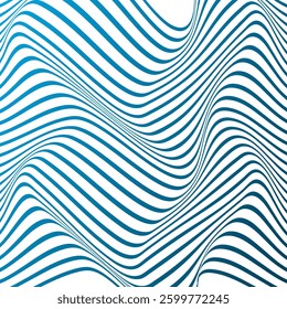 ABSTRACT WAVY LINES BLUE GRADIENT COLOR PATTERN BACKGROUND. GOOD FOR POSTER, WALLPAPER, COVER, FRAME, FLYER, SOCIAL MEDIA, GREETING CARD