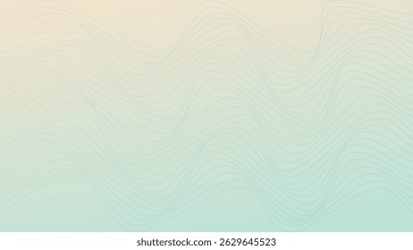 ABSTRACT WAVY LINES BLUE GRADIENT COLOR PATTERN BACKGROUND. GOOD FOR POSTER, WALLPAPER, COVER, FRAME, FLYER, SOCIAL MEDIA, GREETING CARD