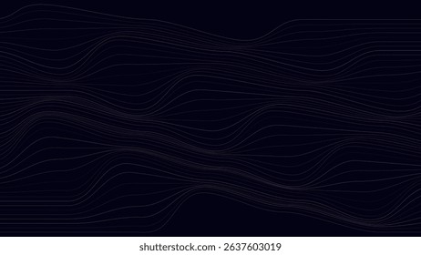 ABSTRACT WAVY LINES BLUE ORANGE PINK PURPLE FLAT PASTEL COLOR PATTERN ON DARK BACKGROUND. GOOD FOR POSTER, WALLPAPER, COVER, FRAME, FLYER, SOCIAL MEDIA, GREETING CARD