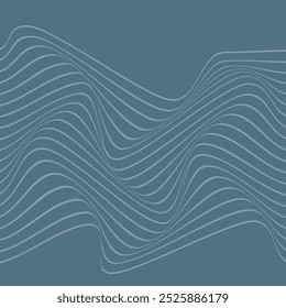 ABSTRACT WAVY LINES BLUE PASTEL FLAT COLOR PATTERN BACKGROUND. GOOD FOR POSTER, WALLPAPER, COVER, FRAME, FLYER, SOCIAL MEDIA, GREETING CARD