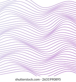 LÍNEAS ONDULADAS Abstractas FONDO DE PATRÓN DE COLOR DE GRADIENTE AZUL MORADO. BUENO PARA CARTEL, FONDO DE PANTALLA, CUBIERTA, MARCO, VOLANTE, REDES SOCIALES, TARJETA DE FELICITACIÓN