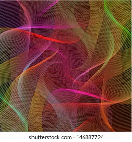 abstract wavy lines clorful background 