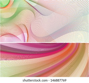 abstract wavy lines colorful background 