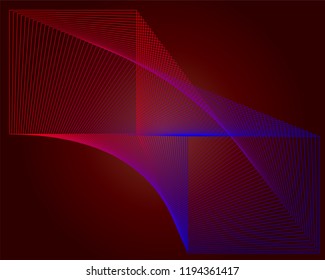 Abstract wavy lines. Colorful vector background