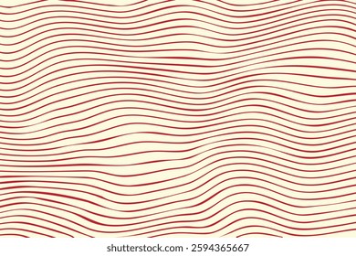 Abstract wavy lines. Abstract curved lines. Draped net pattern on ripple thin curves. Abstract vector colored waves. Background simple curved line pattern.