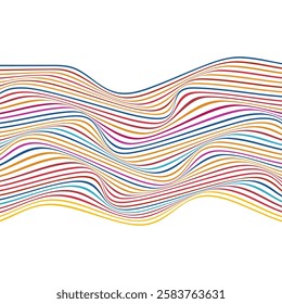 ABSTRACT WAVY LINES FLAT COLOR PATTERN BACKGROUND. GOOD FOR POSTER, WALLPAPER, COVER, FRAME, FLYER, SOCIAL MEDIA, GREETING CARD