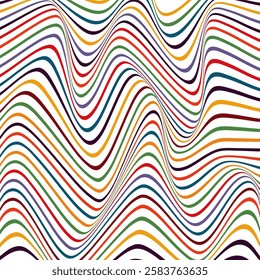ABSTRACT WAVY LINES FLAT COLOR PATTERN BACKGROUND. GOOD FOR POSTER, WALLPAPER, COVER, FRAME, FLYER, SOCIAL MEDIA, GREETING CARD