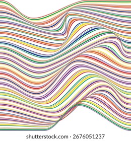 ABSTRACT WAVY LINES FLAT COLOR PATTERN BACKGROUND. GOOD FOR POSTER, WALLPAPER, COVER, FRAME, FLYER, SOCIAL MEDIA, GREETING CARD