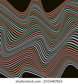 ABSTRACTAS LÍNEAS ONDULADAS BLANCAS PASTEL PATRÓN DE COLOR PLANO FONDO OSCURO. BUENO PARA CARTEL, FONDO DE PANTALLA, CUBIERTA, MARCO, VOLANTE, REDES SOCIALES, TARJETA DE FELICITACIÓN