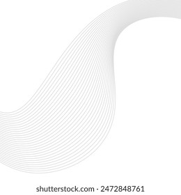 Abstract Wavy Lines in Future Web Background