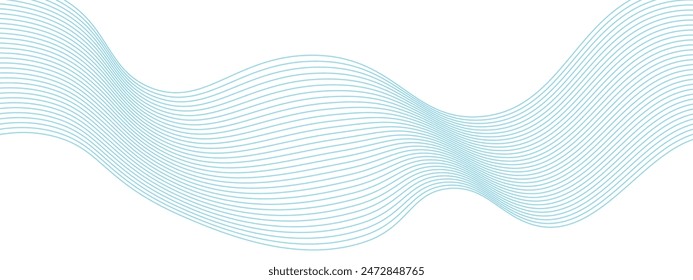 Abstract Wavy Lines in Future Web Background