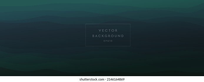 abstract wavy lines geometric trendy gradient  background natural dark green combined color. Modern template for poster business card landing page website. vector illustration eps 10