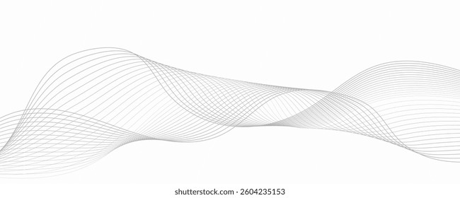 Abstract wavy lines illustration. EPS10