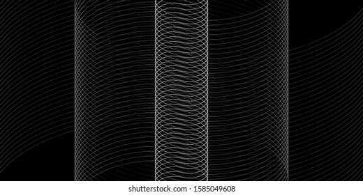 abstract wavy lines modern vector background