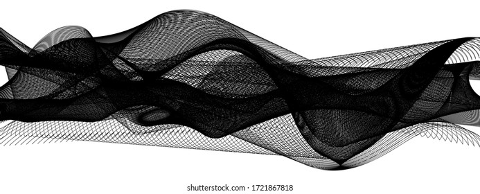 abstract wavy lines modern vector background	