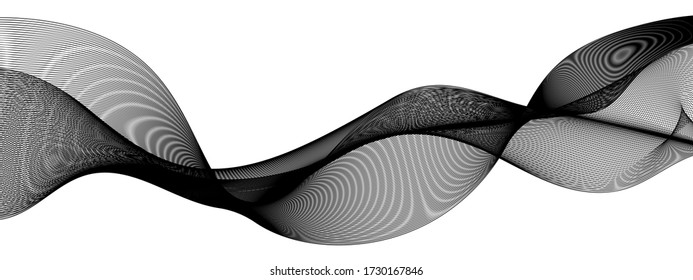 abstract wavy lines modern vector background	