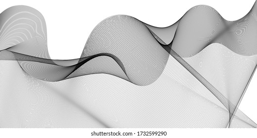 abstract wavy lines modern vector background	