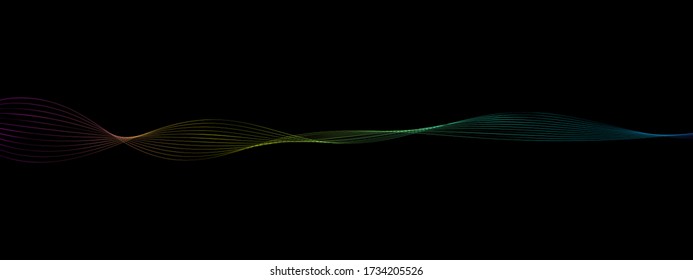 Abstrakte Linien moderne Vektor Hintergrund. Kreative Neonfarben.