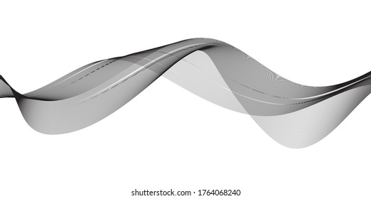 abstract wavy lines modern vector background
