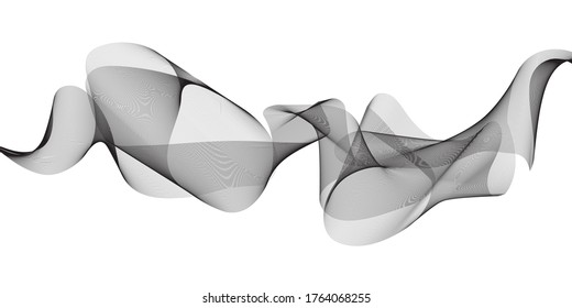 líneas onduladas abstractas fondo vectorial moderno