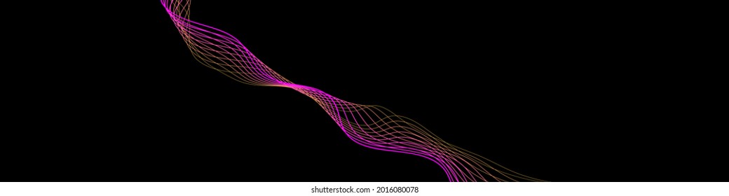 Abstract wavy lines modern vector background	