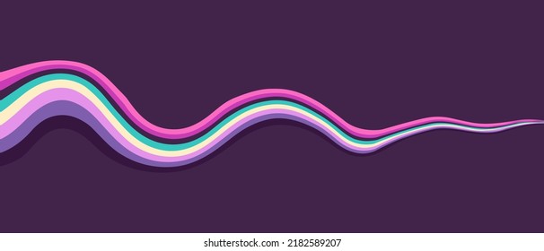 Abstract wavy lines modern vector background