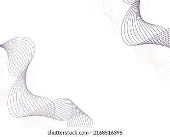 Abstract Wavy Lines Motion Background.