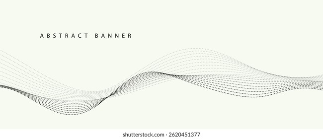 Líneas onduladas Abstractas sobre fondo gris claro