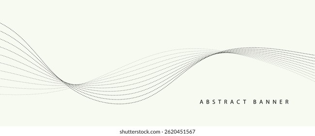 Líneas onduladas Abstractas sobre fondo gris claro