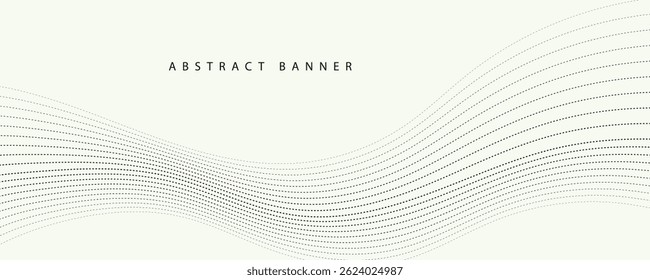 Abstract Wavy Lines on Light Gray Background