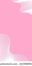 Abstract wavy lines on Vertical pink background with Copy Space for Insert Elements