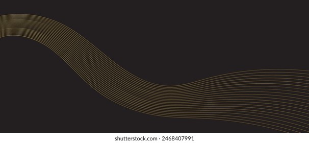 Abstractas líneas onduladas sobre un fondo blanco transparente. Ola Abstractas de muchas líneas grises. Ilustración vectorial.