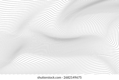 abstract wavy lines on white background