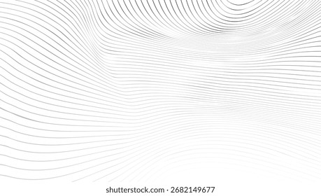 Líneas onduladas abstractas sobre fondo blanco