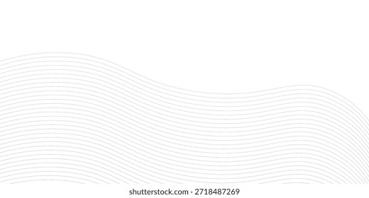 Líneas onduladas Abstractas sobre fondo blanco Vector