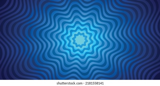 Abstract wavy lines. Optical illusion gradient vector illustration background and wallpaper