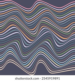 ABSTRACT WAVY LINES PASTEL FLAT COLOR PATTERN BACKGROUND. GOOD FOR POSTER, WALLPAPER, COVER, FRAME, FLYER, SOCIAL MEDIA, GREETING CARD