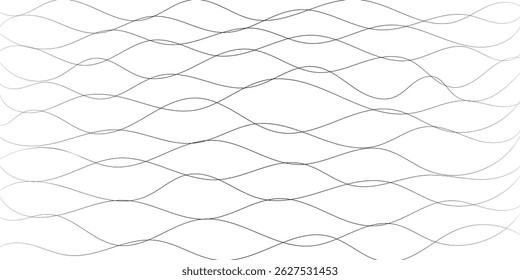 Abstract wavy lines pattern, perfect for background design
This image features a repeating pattern of elegant, wavy lines, creating a dynamic and visually interesting backdrop.