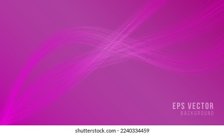 Resumen de líneas onduladas, fondo rosado con líneas y capas. Encabezado de perfil, encabezado de sitio. Diseño de vectores, ilustración