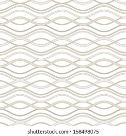 Abstract wavy lines, seamless pattern, vector background
