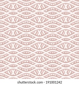 Abstract wavy lines, seamless pattern, vector background