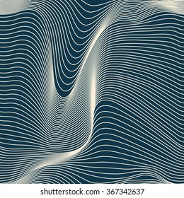 abstract wavy lines seamless pattern