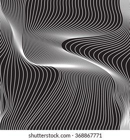 abstract wavy lines seamless pattern