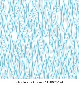 Abstract wavy lines seamless patterns set. Floral organic like vector illustration. Bright colorful seamlessly tiling background collection.