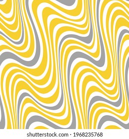 Abstract Wavy Lines Seamless Vector Pattern Isolated Background