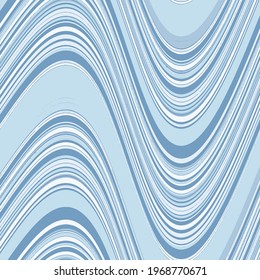 Abstract Wavy Lines Seamless Vector Pattern Isolated Background
