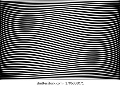 Resumen de líneas onduladas rayadas textura y fondo. Arte vectorial.