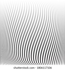 Abstract wavy lines striped texture and background. Vector art.
