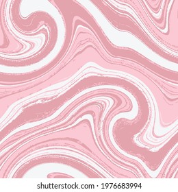 Abstract Wavy Lines   Swirl  Seamless Vector Pattern Isolated  Background